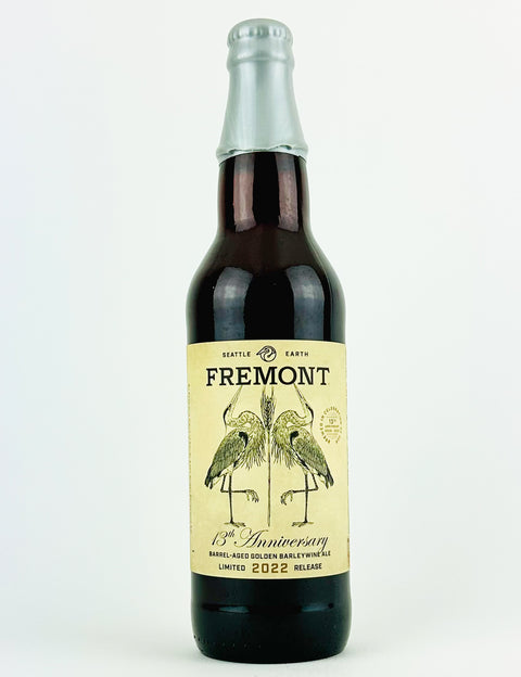 2022 Fremont "13th Anniversary" Golden Barleywine Aged in Bourbon Barrels, Washington (22oz Bottle)
