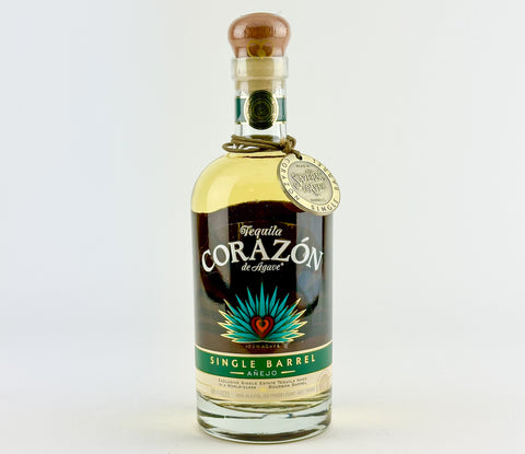 Corazon "Single Barrel-Sazerac Rye Barrel Aged" Anejo Single Estate Tequila (750ml Bottle)