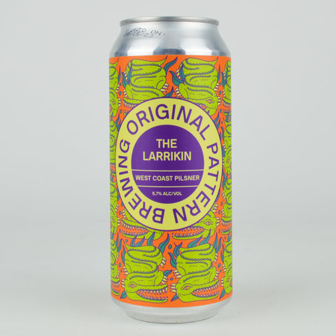 Original Pattern "The Larrikin" West Coast Pilsner, California (16oz Can)