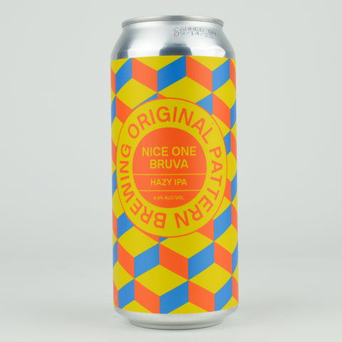 Original Pattern "Nice One Bruva" Hazy IPA, California (16oz Can)