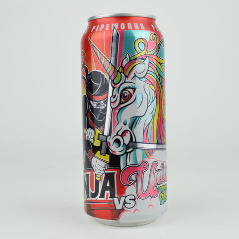 Pipeworks "Ninja vs. Unicorn" Double Hazy IPA, Illinois (16oz Can)