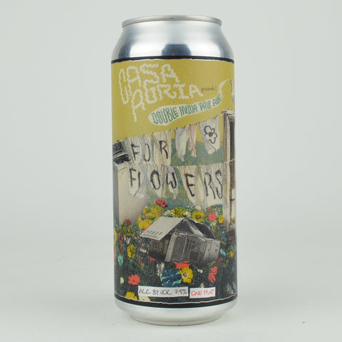 Casa Agria "For Flowers" Double Hazy IPA, California (16oz Can)