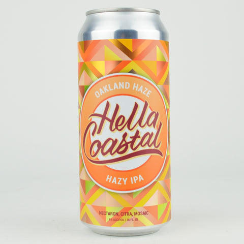 Hella Coastal "Oakland Haze" Hazy IPA, California (16oz Can)