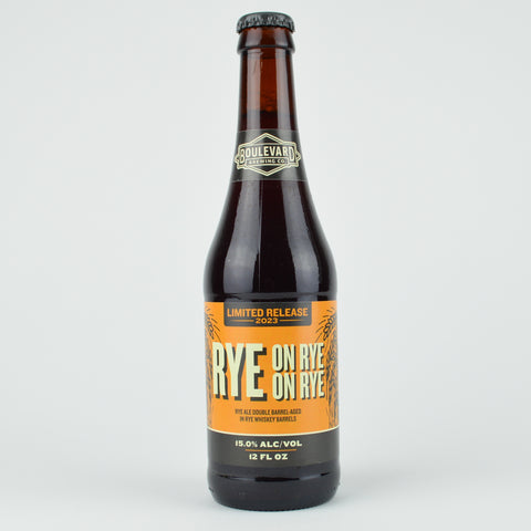 2023 Boulevard "Rye on Rye on Rye" Rye Ale Double Barrel Aged In Rye Whiskey Barrels, Missouri (12oz Bottle)