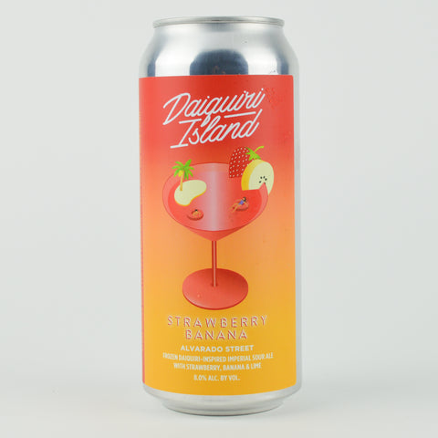 Alvarado Street "Daiquiri Island-Strawberry Banana" Frozen Daiquiri Inspired Sour Ale, California (16oz Can)