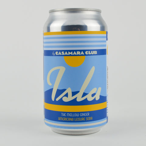 Casamara Club "Isla-The Mellow Ginger" Americana Leisure Soda, Michigan (12oz Can)