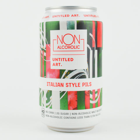 Untitled Art "Italian Style Pilsner" Non-Alcoholic Malt Beverage, Wisconsin (12oz Can)