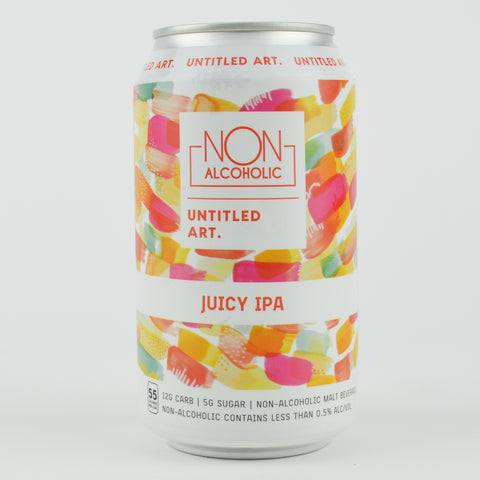 Untitled Art "Juicy IPA" Non-Alcoholic Malt Beverage, Wisconsin (12oz Can)