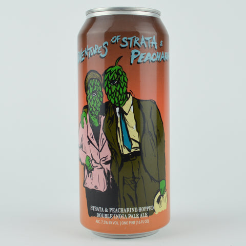 Hop Butcher "Adventures of Strata & Peacharine" Double Hazy IPA, Illinois (16oz Can)