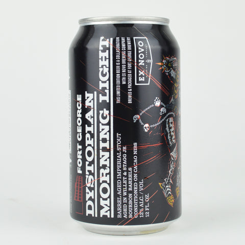 Fort George/Ex Novo "Dystopian Morning Light" Bourbon Barrel Aged Imperial Stout, Oregon (12oz Can)