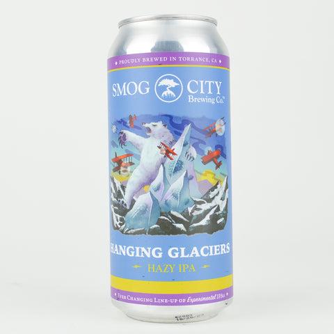 Smog City "Hanging Glaciers" Hazy IPA, California (16oz Can)