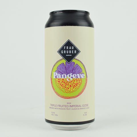Frau Gruber "Pangeve" Triple Fruited Imperial Gose w/ Passionfruit, Guava & Orange Juice, Germany (440ml Can)