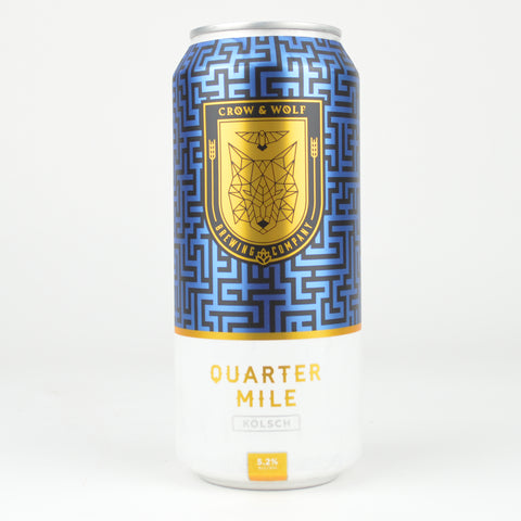 Crow & Wolf "Quarter Mile" Kolsch, California (16oz Can)