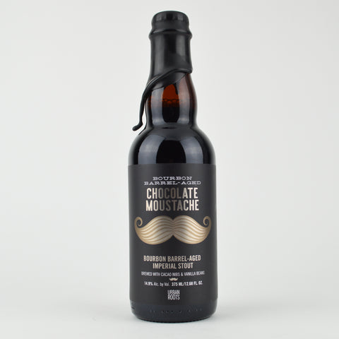 Urban Roots "Bourbon Barrel Aged Chocolate Moustache" Imperial Stout with Cacao Nibs & Vanilla Beans, California (375ml Bottle)