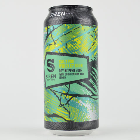 Siren "Calypso-Whiskey Sour" Dry Hopped Sour w/Bourbon Oak and Lemon, England (440ml Can)