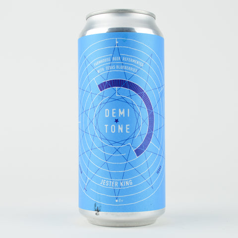 Jester King "Demi Tone" Farmhouse Ale Refermented w/Texas Blueberries, Texas (16oz Can)