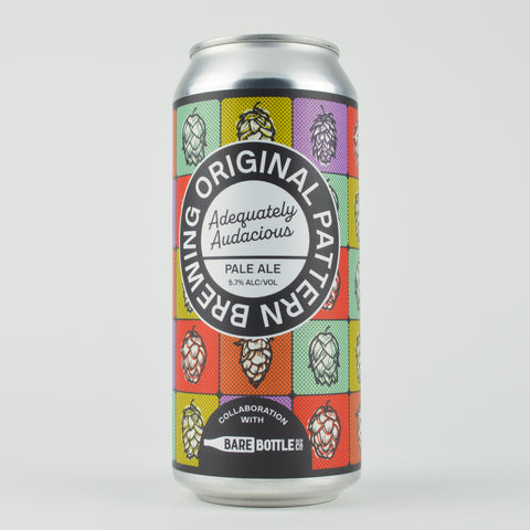 Original Pattern/Bare Bottle "Adequately Audacious" Pale Ale, California (16oz Can)