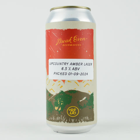 Break Even Beermakers "Upcountry" Amber Lager, California (16oz Can)