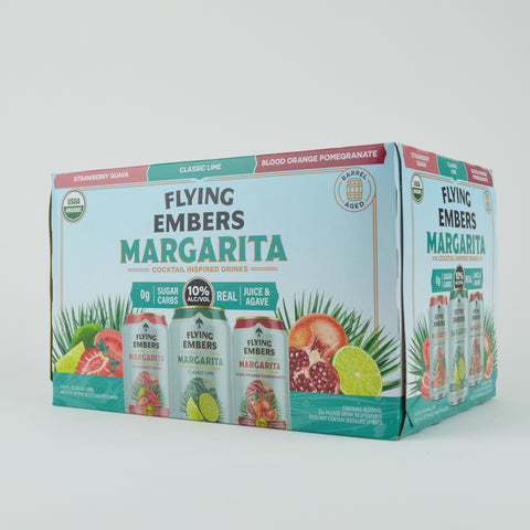 Flying Embers "Margarita Variety Pack" Hard Kombucha, California (12oz Can)