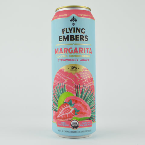 Flying Embers "Margarita-Strawberry Guava" Hard Kombucha, California (19.2oz Can)