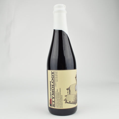 2023 Fort George "Etymology" Bourbon Barrel Aged Blend of American & English Barleywine, Oregon (500ml Bottle)