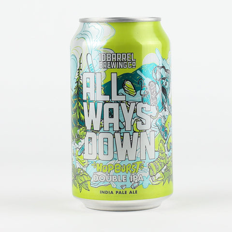 10 Barrel "All Ways Down-Hopburst" Double IPA, Oregon (12oz Can)