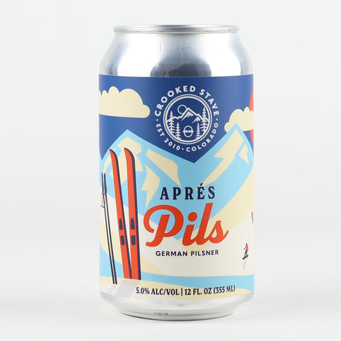Crooked Stave "Apres Pils" German Pilsner, Colorado (12oz Can)