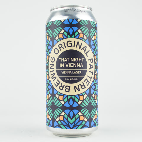 Original Pattern "That Night in Vienna" Vienna Lager, California (16oz Can)