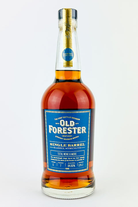 Old Forester "Single Barrel-Total Wine & More" Barrel Strength Straight Bourbon Whiskey, Kentucky