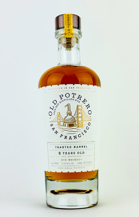 Old Potrero "Toasted Barrel" 6 Year Old Straight Rye Whiskey, California (700ml Bottle)