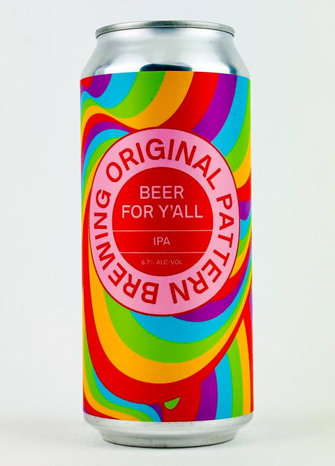 Original Pattern "Beer For Y'All" IPA, California (16oz Can)
