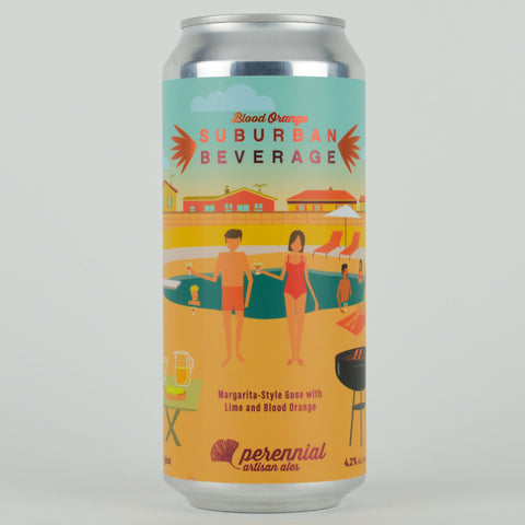 Perennial Ales "Blood Orange-Suburban Beverage" Margarita Style Gose with Lime & Blood Orange, Missouri (16oz Can)