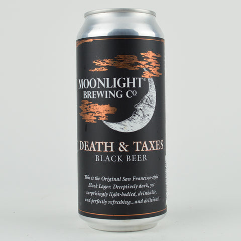 Moonlight "Death & Taxes" Black Lager, California (16oz Can)