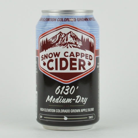 Snow Capped "6130" Medium-Dry Cider, Colorado (12oz Can)