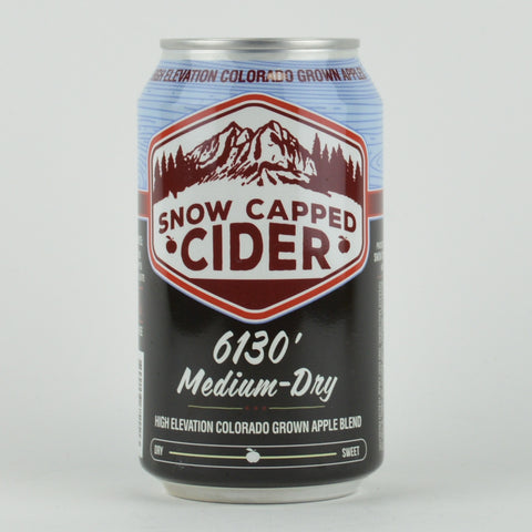 Snow Capped "6130" Medium-Dry Cider, Colorado (12oz Can)