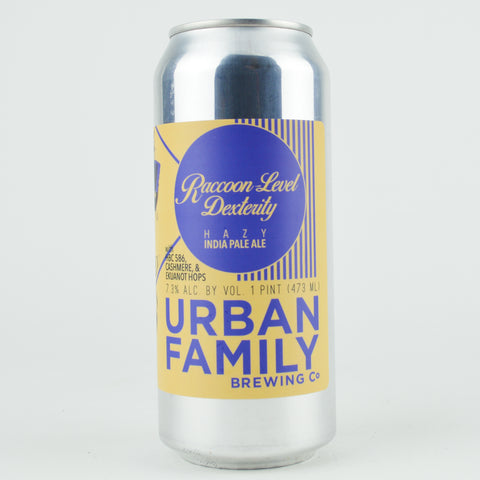 Urban Family "Raccoon Level Dexterity" Hazy IPA, Washington (16oz Can)