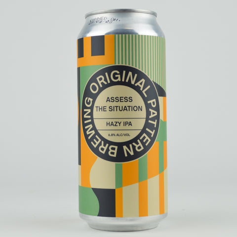 Original Pattern "Assess The Situation" Hazy IPA, California (16oz Can)