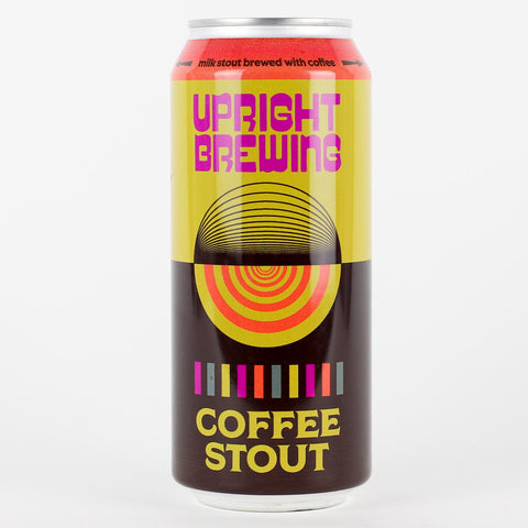 Upright Brewing "Coffee Stout w/Roasted Junior's Coffee" Milk Stout, Oregon (16oz Can)