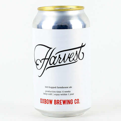 Oxbow Brewing Co. "Harvest" Wet Hopped Farmhouse Ale, Maine (12oz Can)