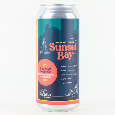 Alvarado Street "Sunset Bay" Pink Painkiller Inspired Imperial Sour Ale, California (16oz Can)