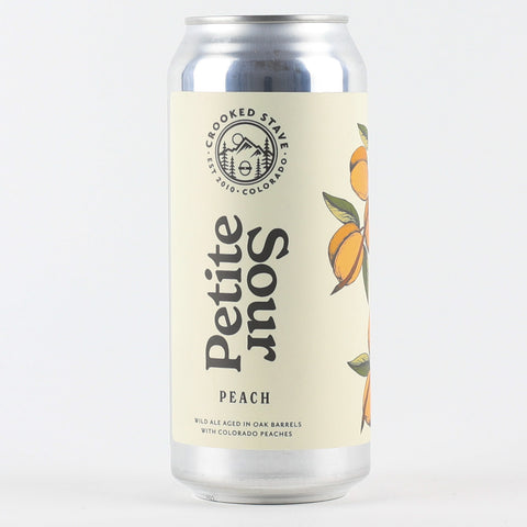 Crooked Stave "Petite Sour-Peach" Wild Ale, Colorado (16oz Can)