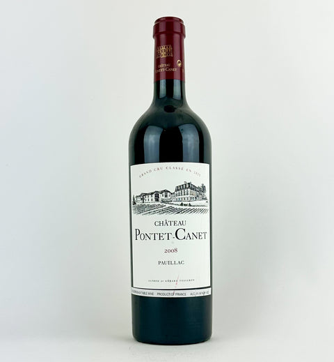 2008 Pontet Canet Pauillac (Slightly scratched & marked labels)