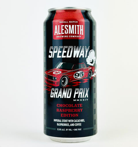 Alesmith "Speedway Grand Prix-Chocolate Raspberry Edition" Imperial Stout w/Cacao Nibs, Raspberries and Coffee, California (16oz Can)