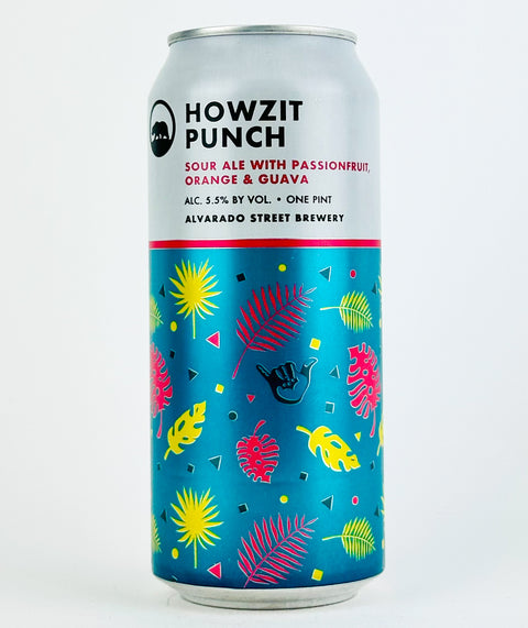 Alvarado Street "Howzit Punch" Sour Ale w/Passionfruit, Orange & Guava, California (16oz Can)