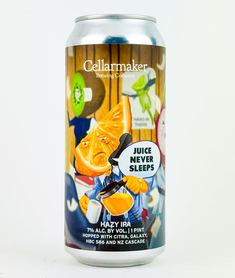 Cellarmaker "Juice Never Sleeps" Hazy IPA, California (16oz Can)