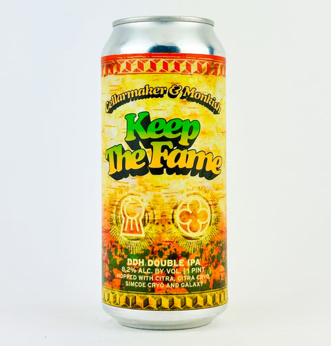 Cellarmaker/Monkish "Keep The Fame" Double Dry Hopped Hazy IPA, California (16oz Can)