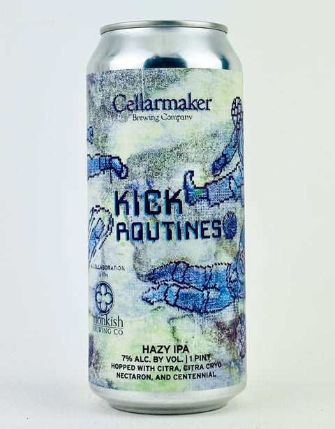 Cellarmaker/Monkish "Kick Routines" Hazy IPA, California (16oz Can)