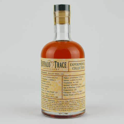 Buffalo Trace Experimental Collection "Oversized Barrels" Straight Bourbon Whiskey, Kentucky (500ml Bottle)