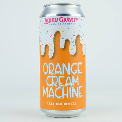 Liquid Gravity "Orange Cream Machine" Orange Creamsickle Double Hazy IPA, California (16oz Can)