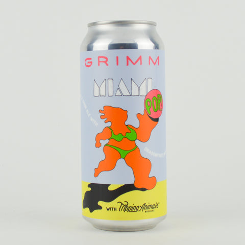 Grimm/Tripping Animals "Miami Pop" Sour Ale w/Dragonfruit, Mango, Vanilla & Milk Sugar, New York (16oz Can)